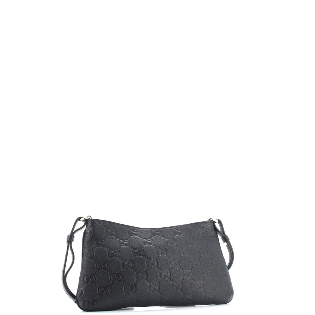 Emblem Chain Shoulder Bag Guccissima Leather Medium