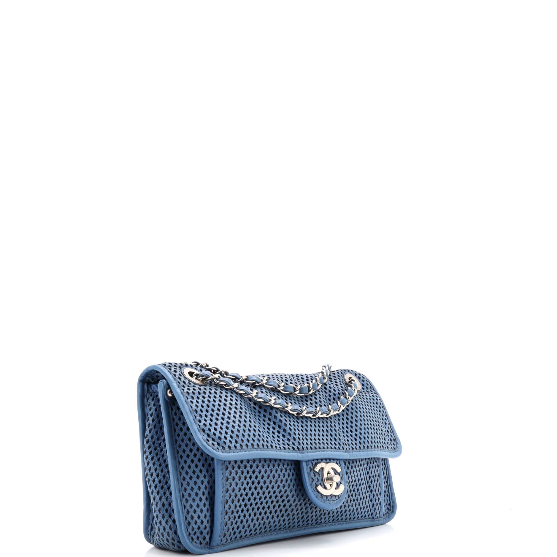 Up In The Air Flap Bag Perforated Leather Medium