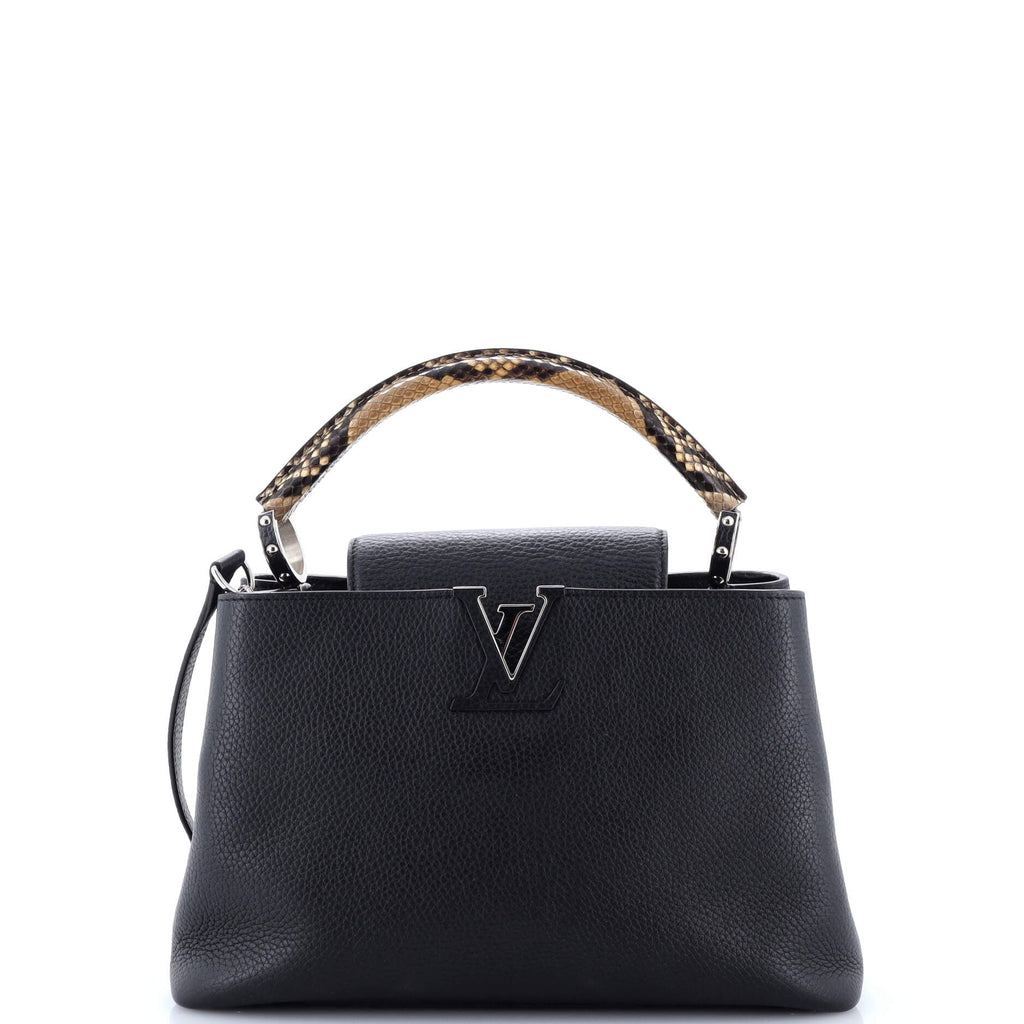 Capucines Bag Leather with Python PM