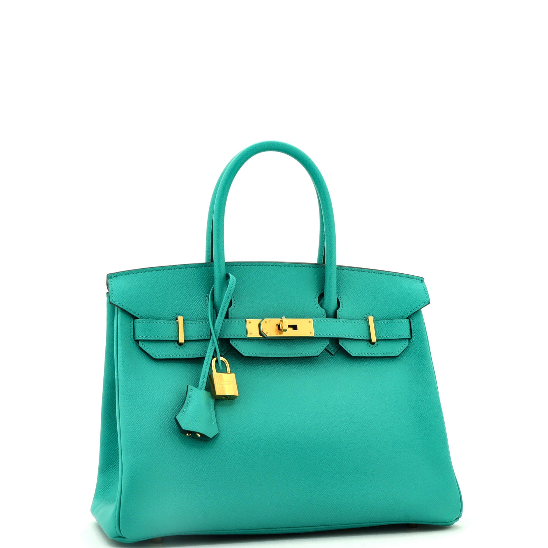 Birkin Handbag Vert Verone Epsom with Gold Hardware 30
