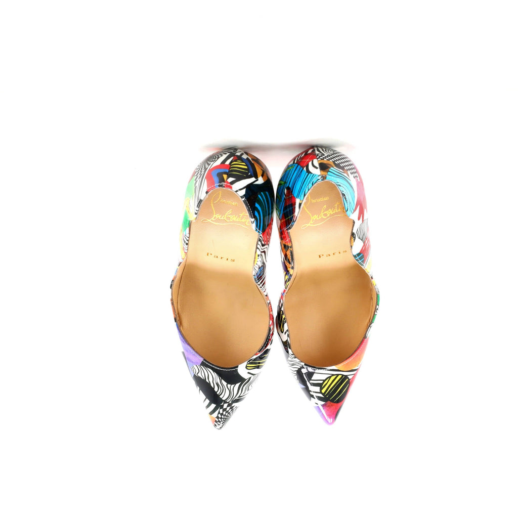 Women's Hot Chick Pumps Printed Patent 100