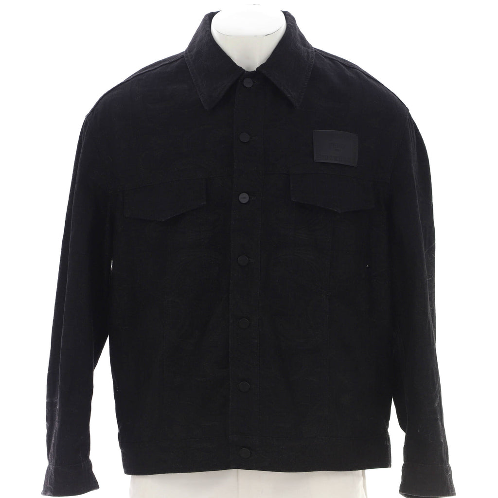 x Versace Fendace Men's Button Up Jacket Denim