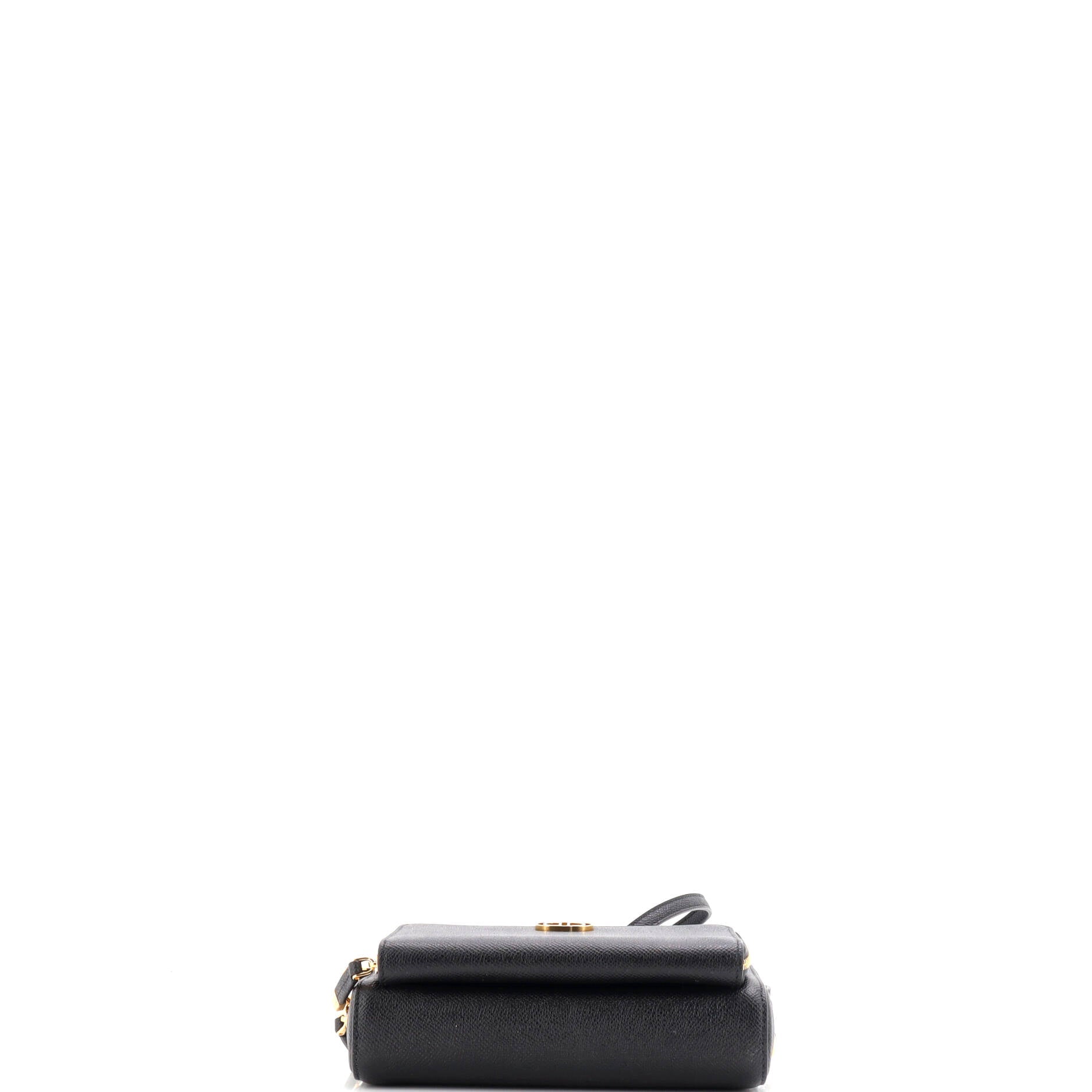 Caro Double Pouch Crossbody Bag Leather