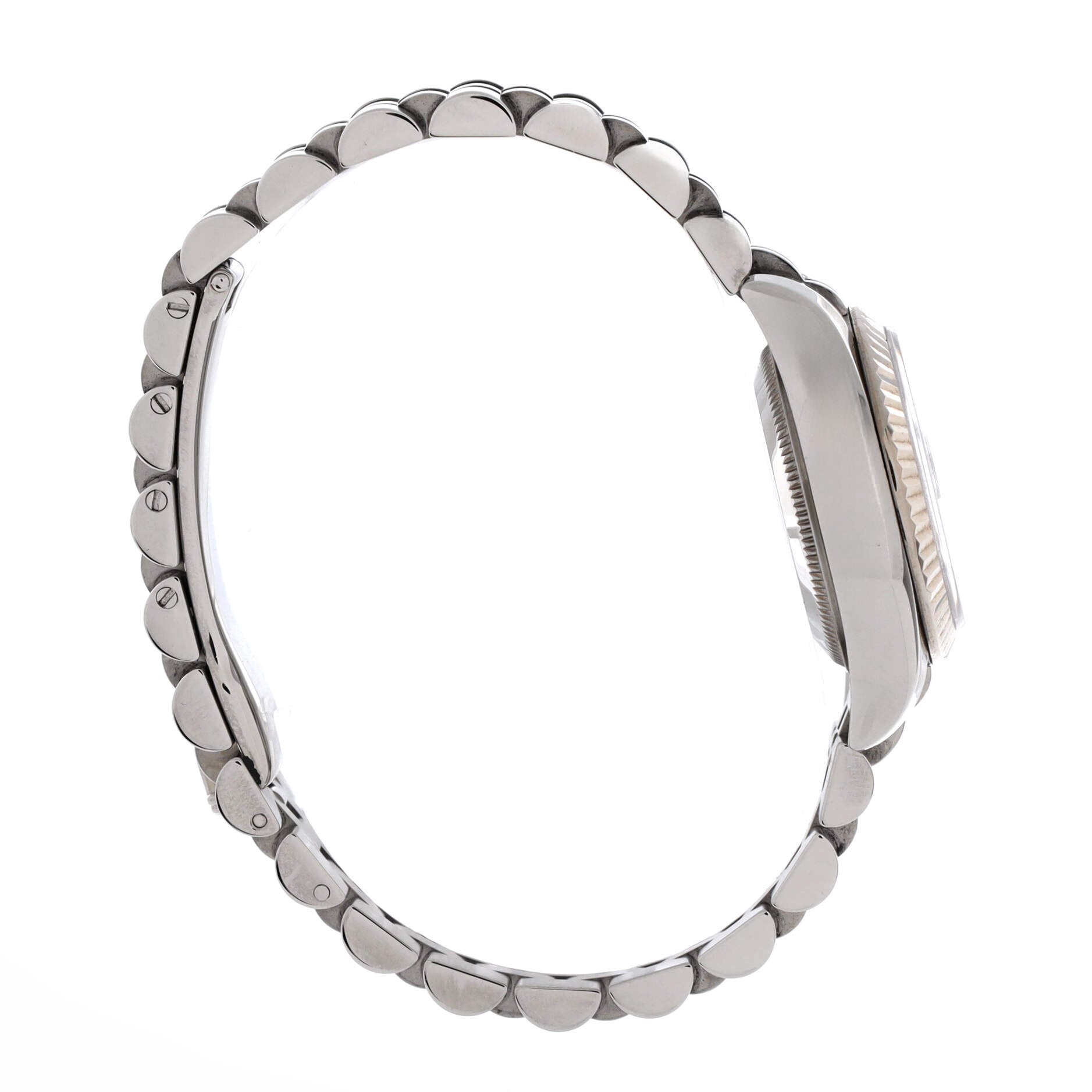 Oyster Perpetual Datejust Automatic Watch Stainless Steel and White Gold with Diamond Markers 26