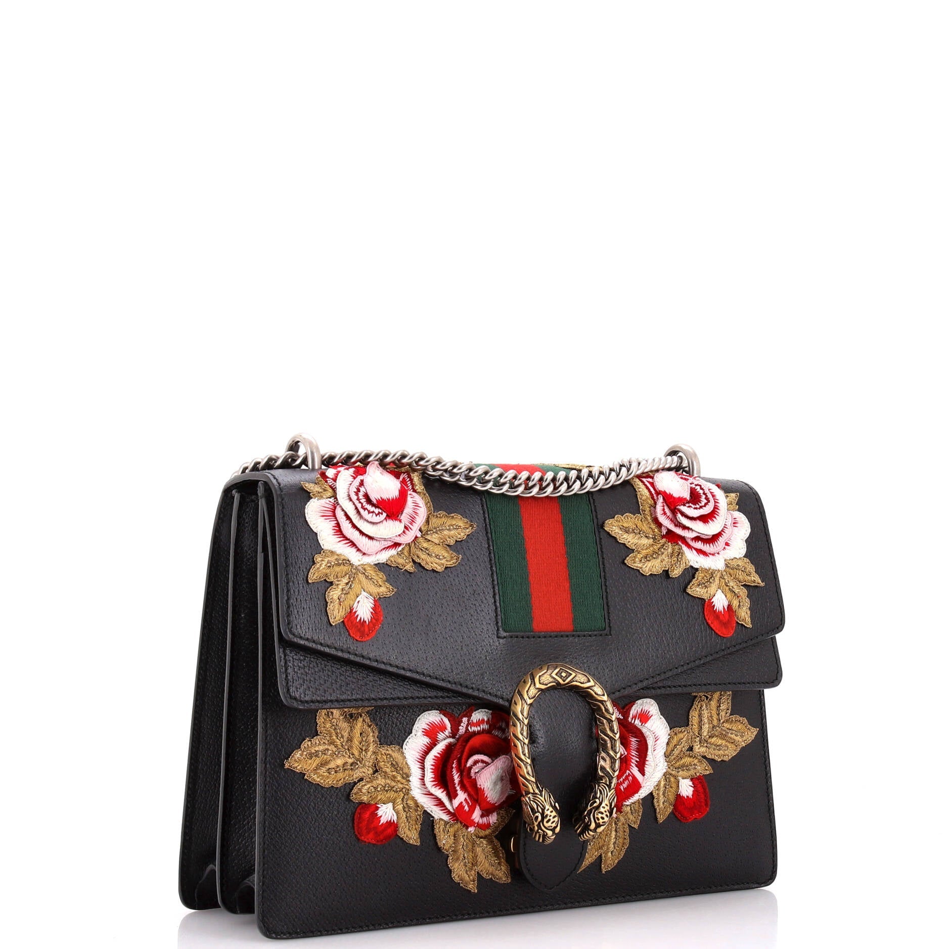 Web Dionysus Bag Embroidered Leather Medium