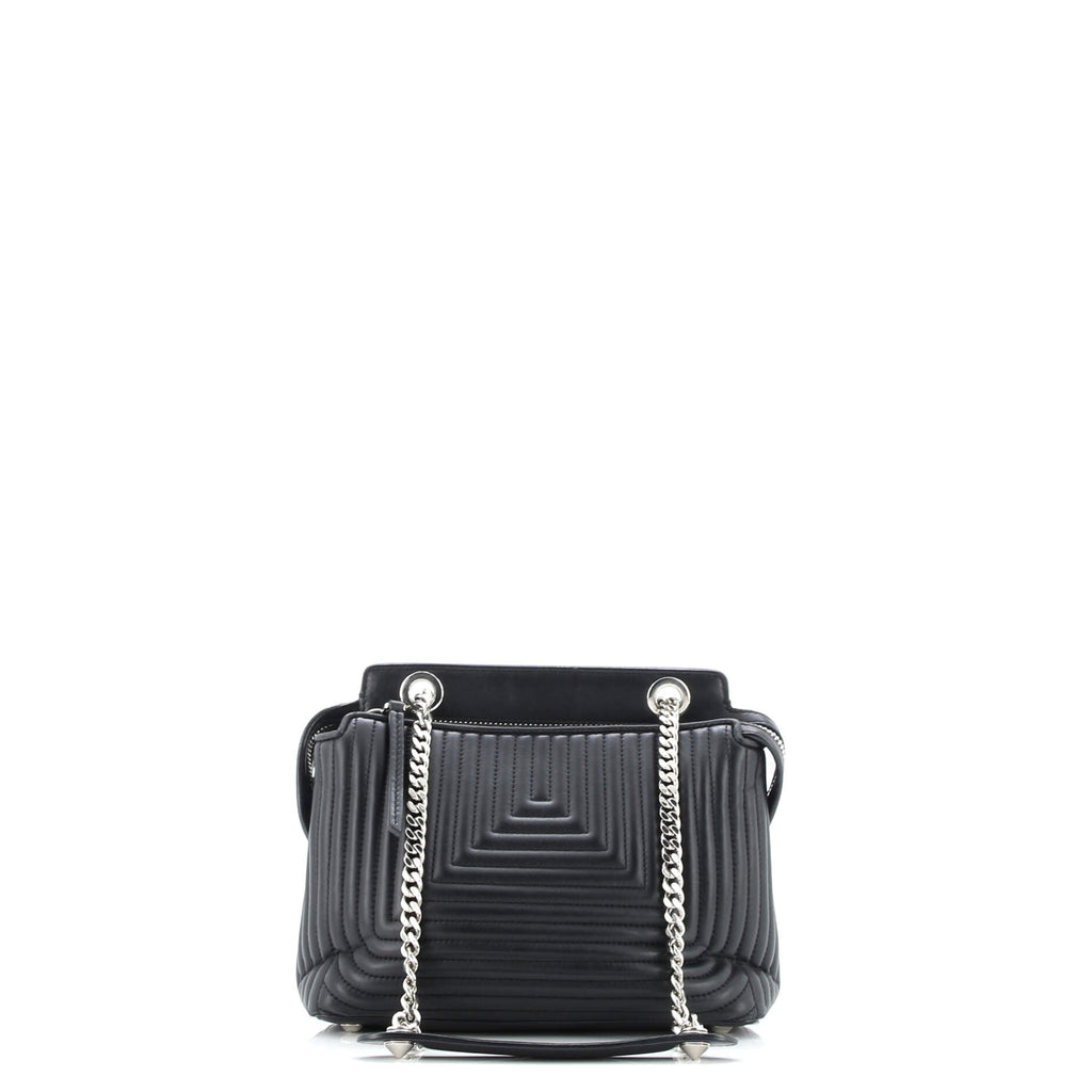 DotCom Click Shoulder Bag Quilted Leather Small