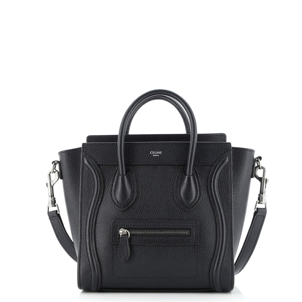 Luggage Bag Grainy Leather Nano