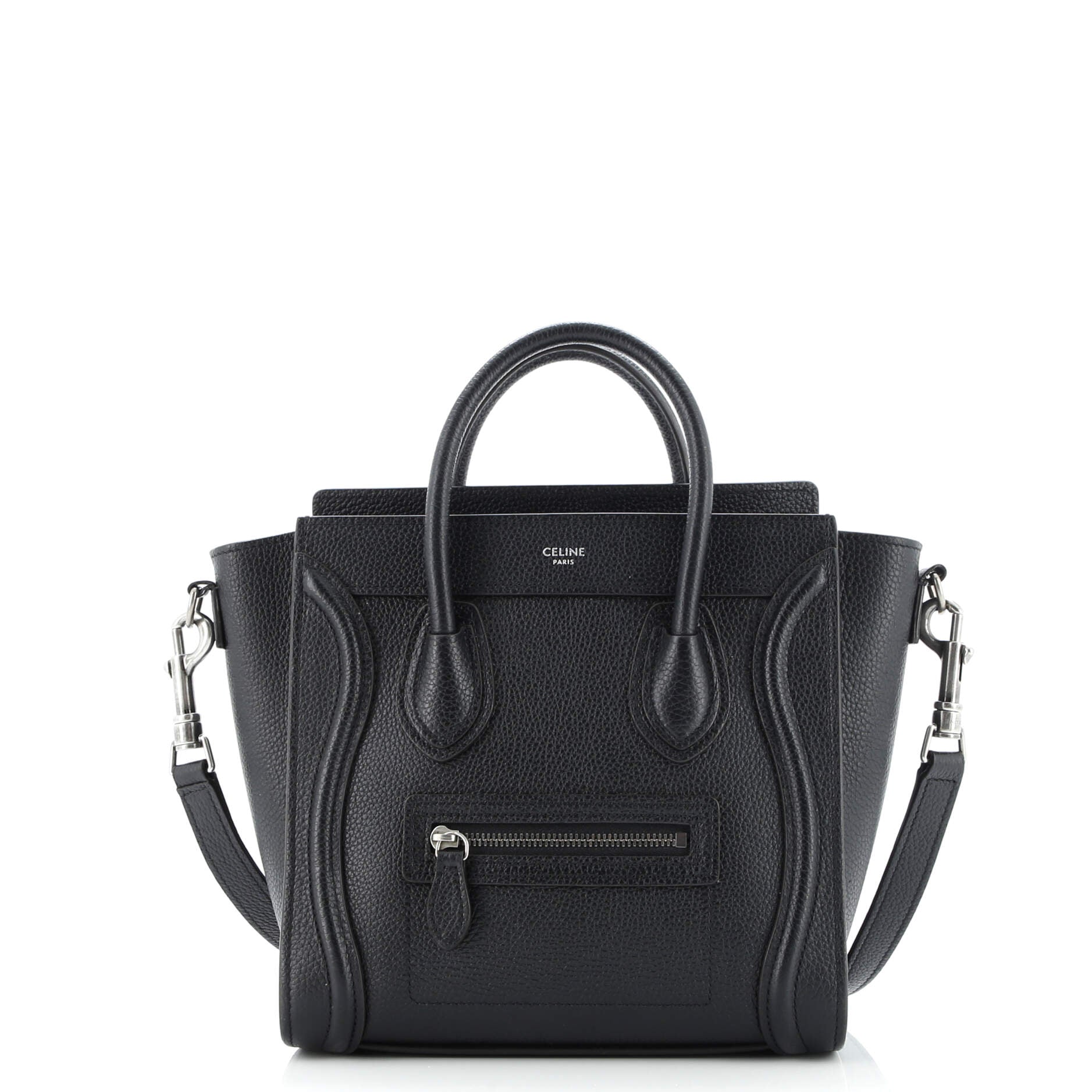 Luggage Bag Grainy Leather Nano