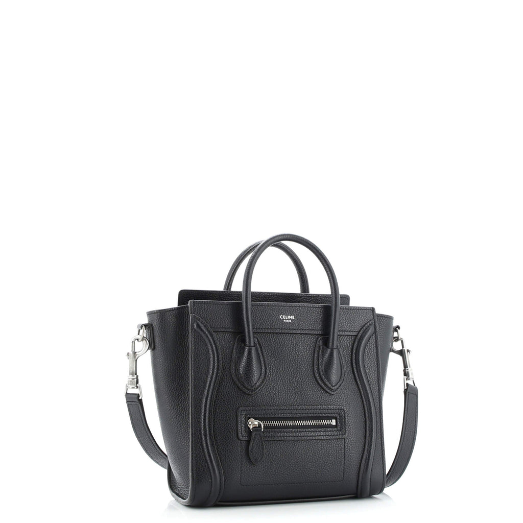 Luggage Bag Grainy Leather Nano