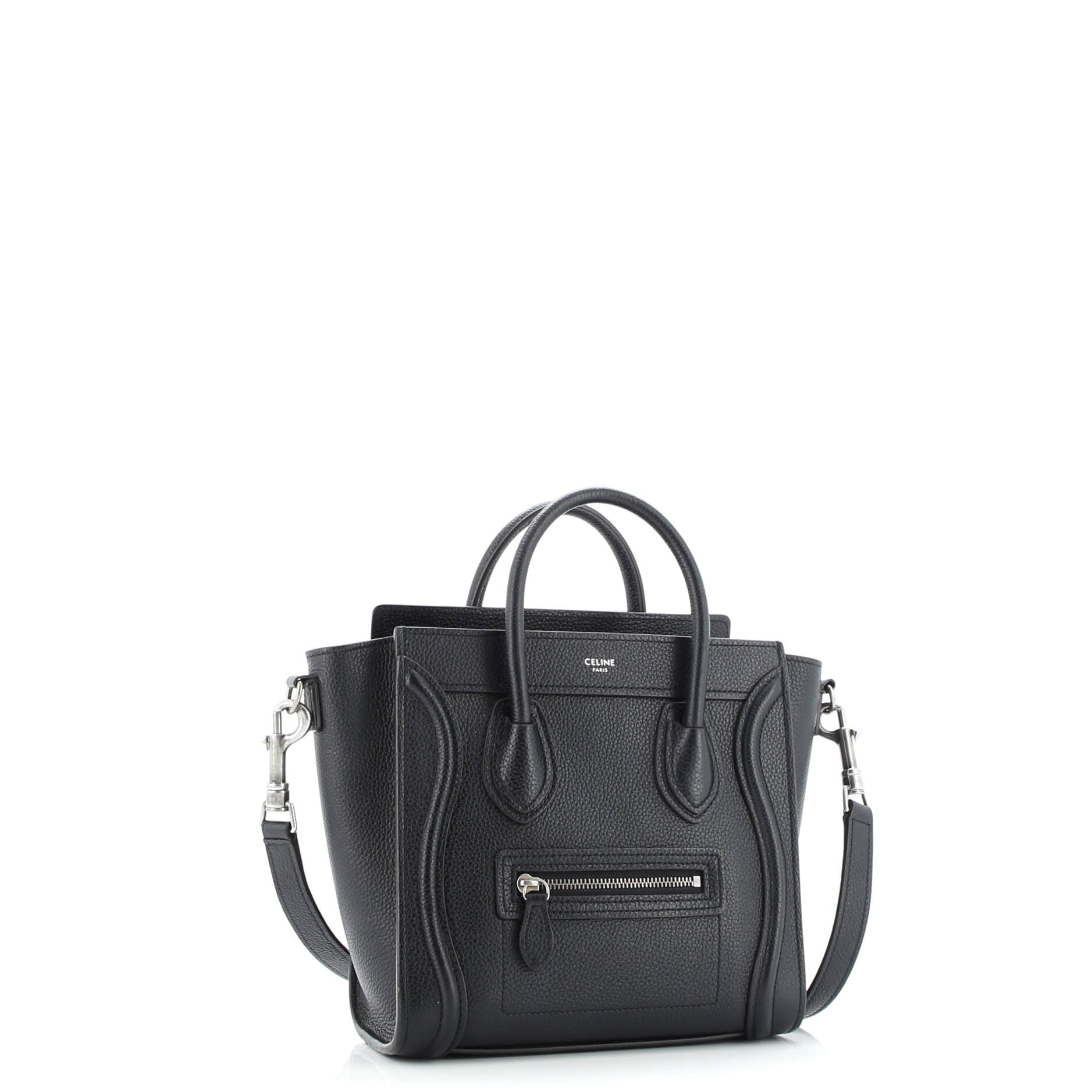 Luggage Bag Grainy Leather Nano
