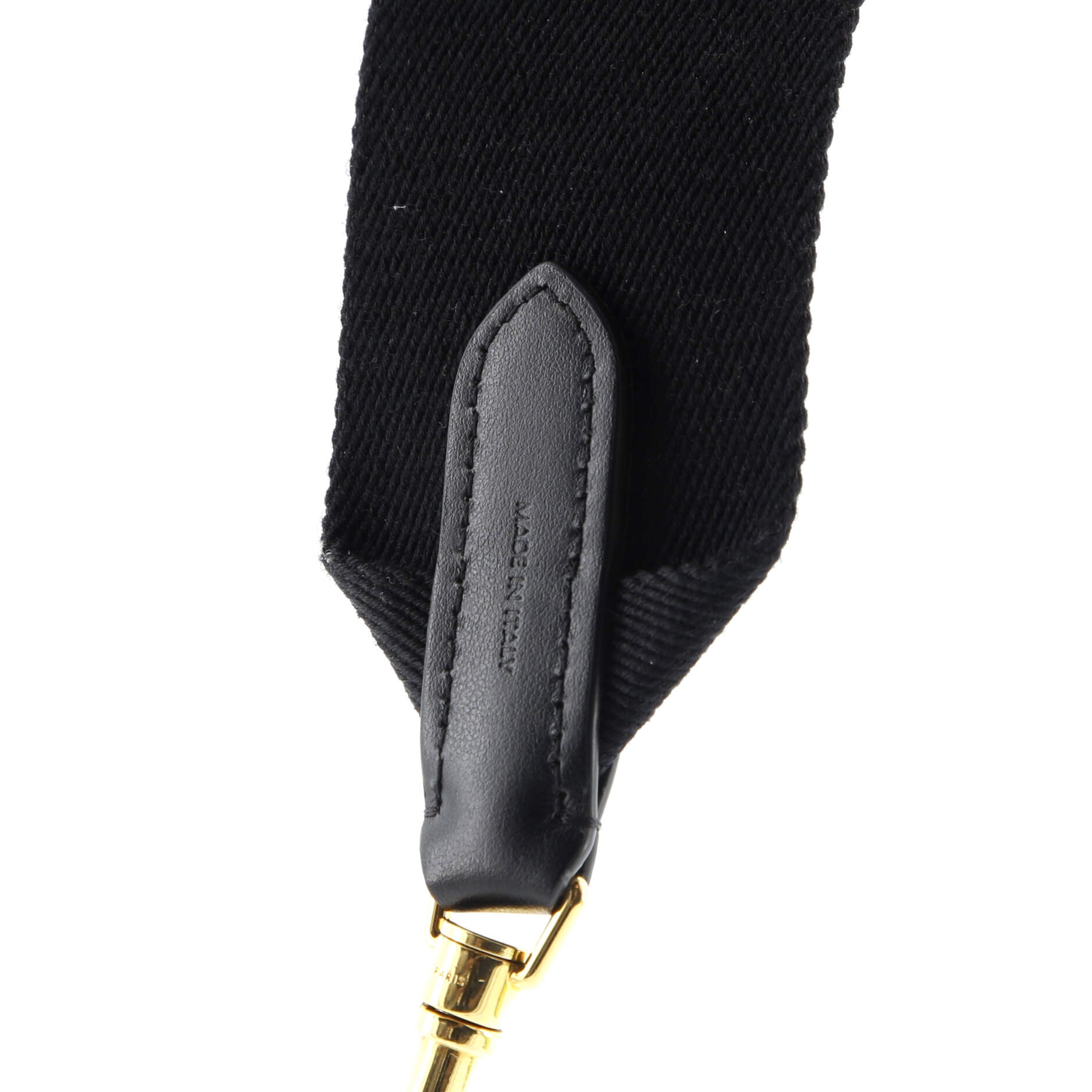 Logo Shoulder Strap Jacquard Wool Long