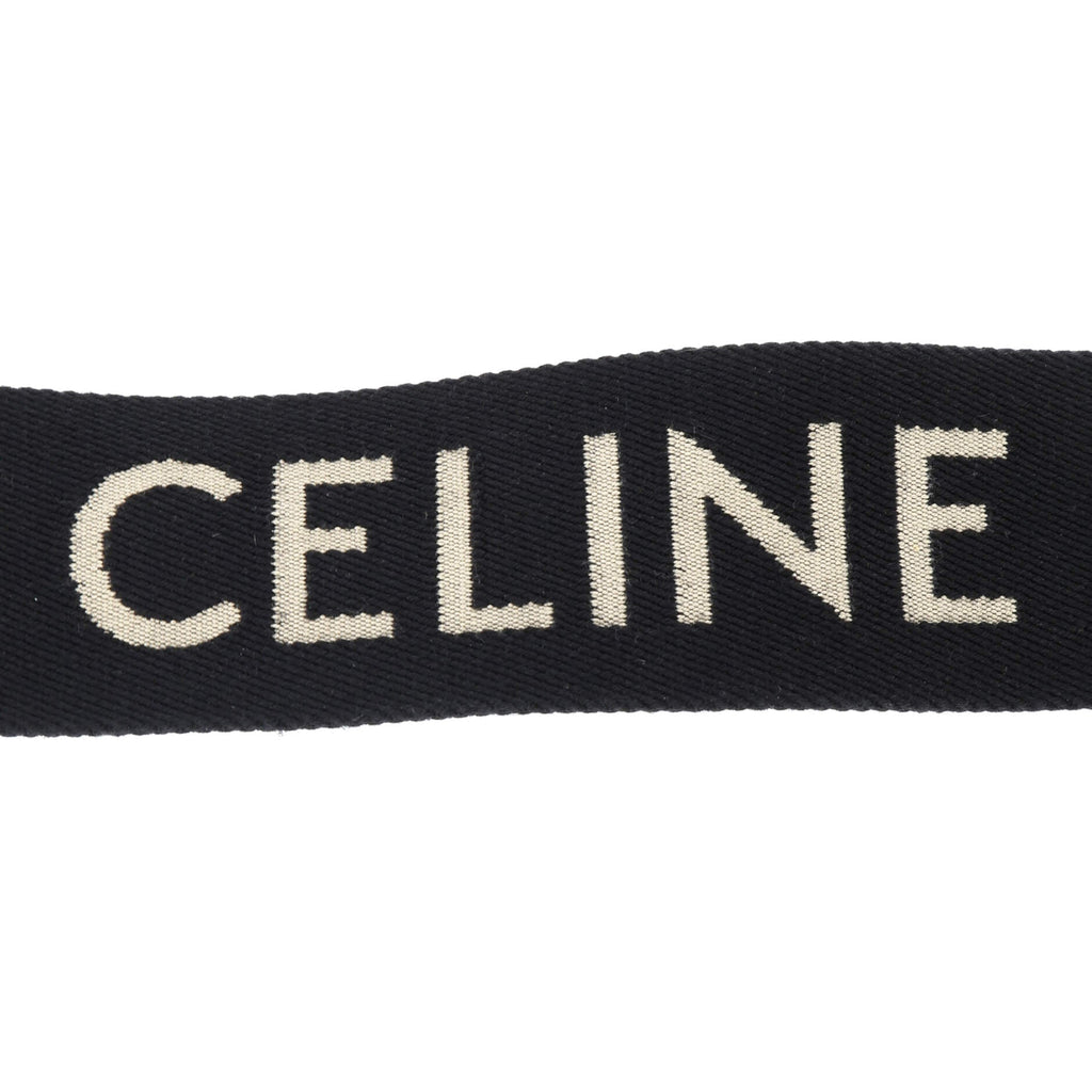 Logo Shoulder Strap Jacquard Wool Long