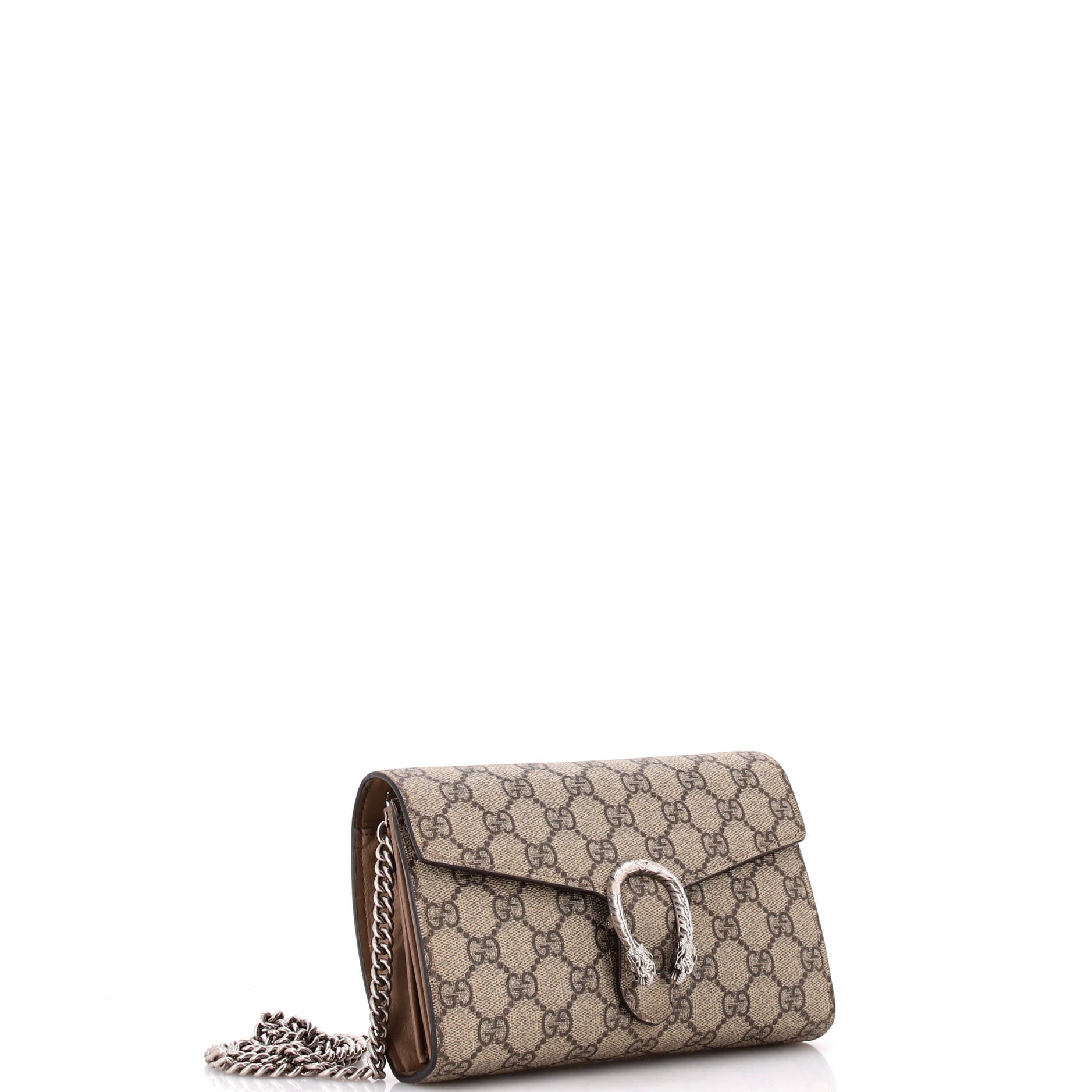 Dionysus Chain Wallet GG Coated Canvas Small