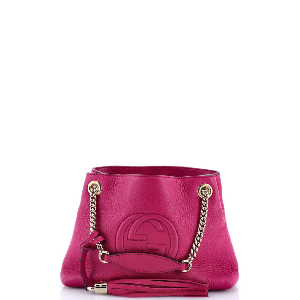 Soho Chain Strap Shoulder Bag Leather Mini