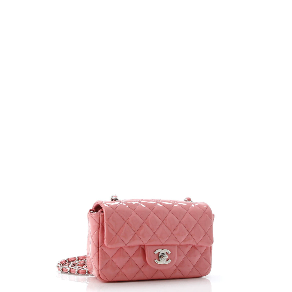 Classic Single Flap Bag Quilted Patent Mini