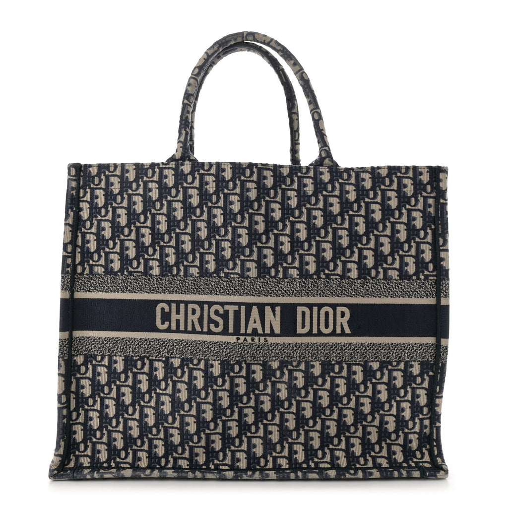 Oblique Large Book Tote Blue Multicolor