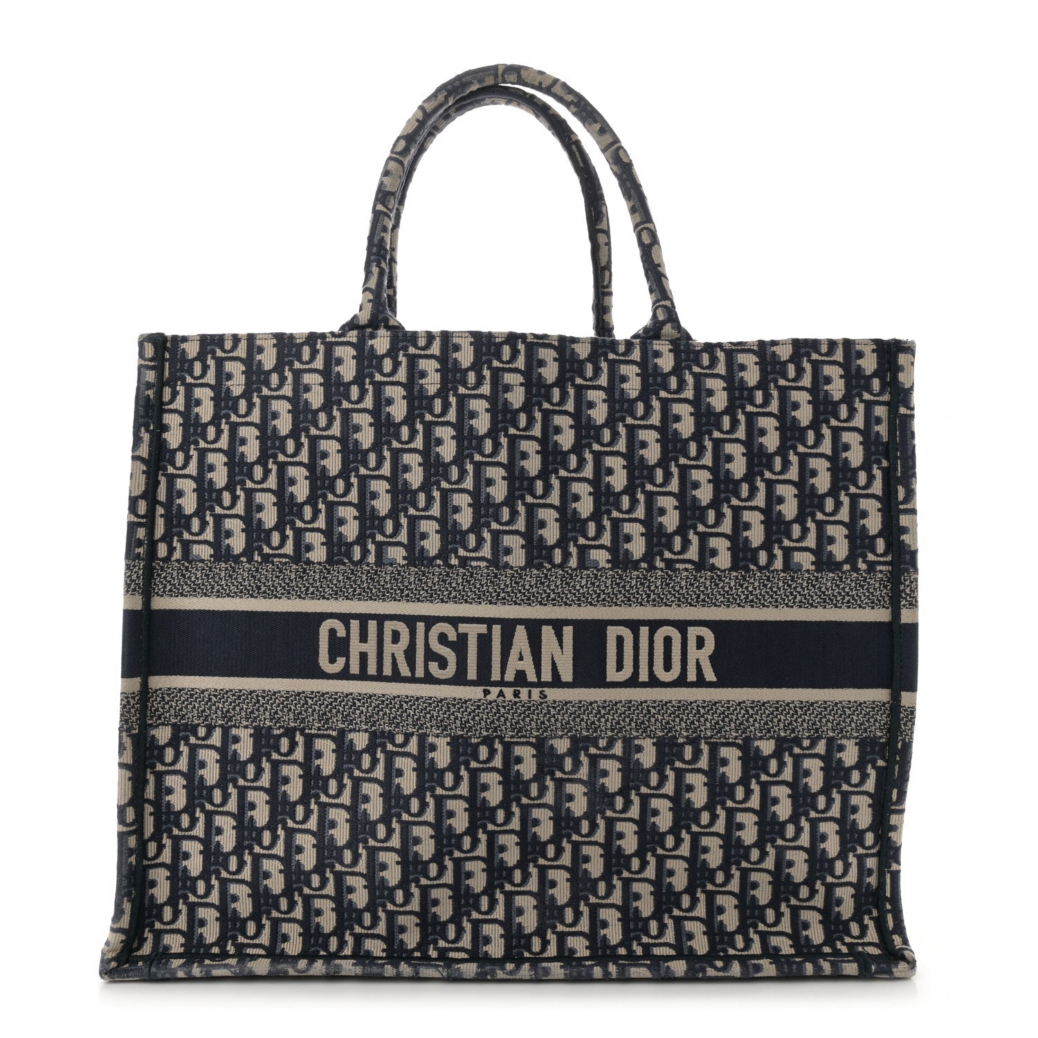 Oblique Large Book Tote Blue Multicolor
