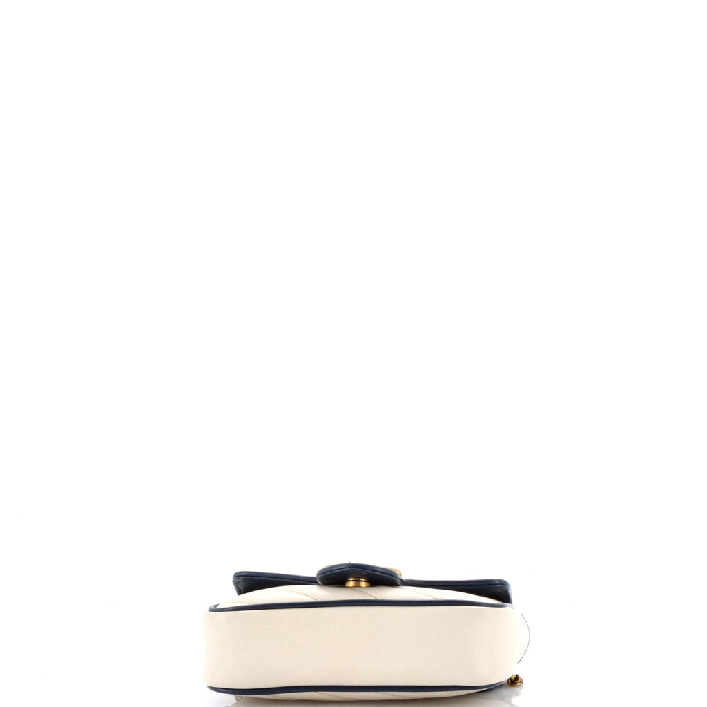 GG Marmont Flap Bag Diagonal Quilted Leather Super Mini