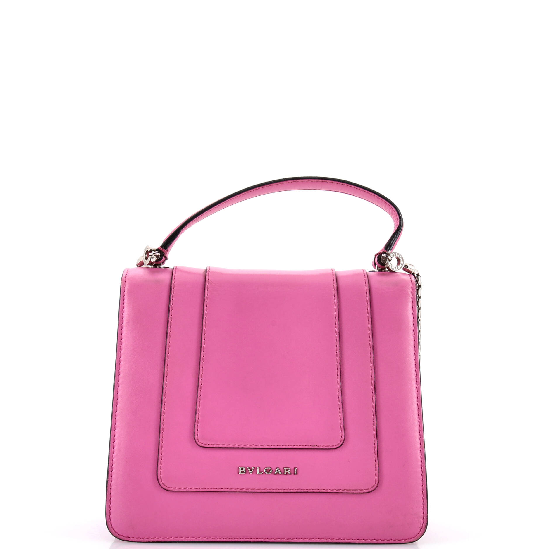 Serpenti Forever Top Handle Bag Leather Small