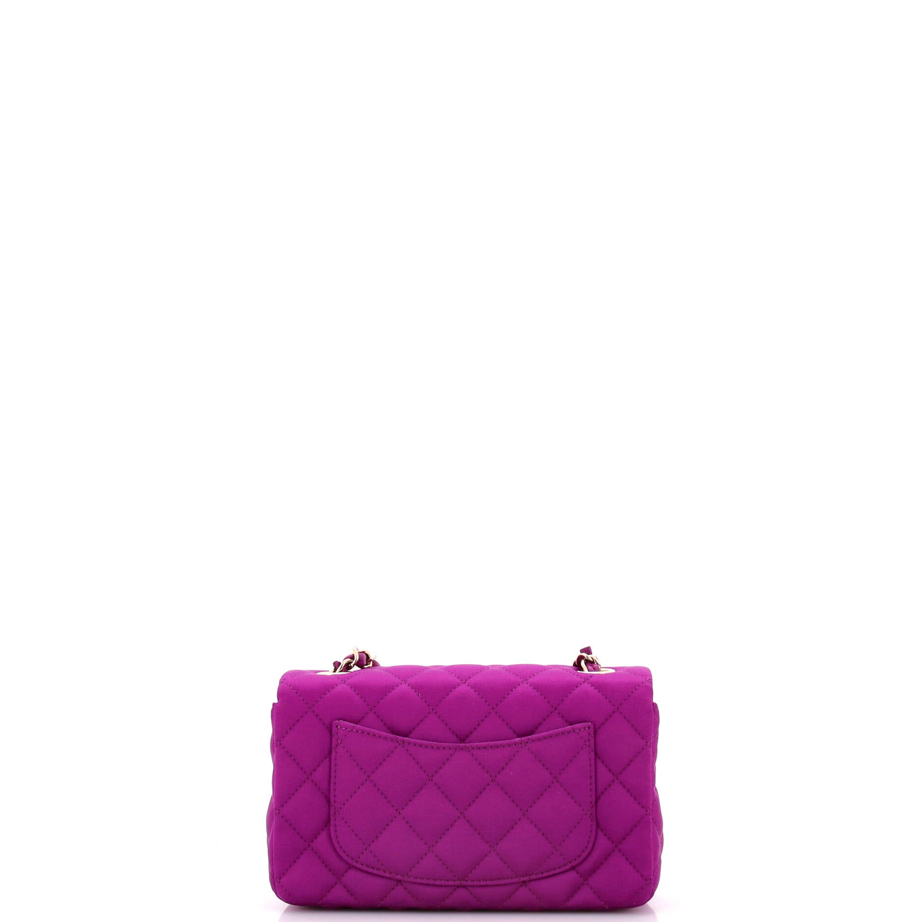 Classic Single Flap Bag Quilted Satin Mini