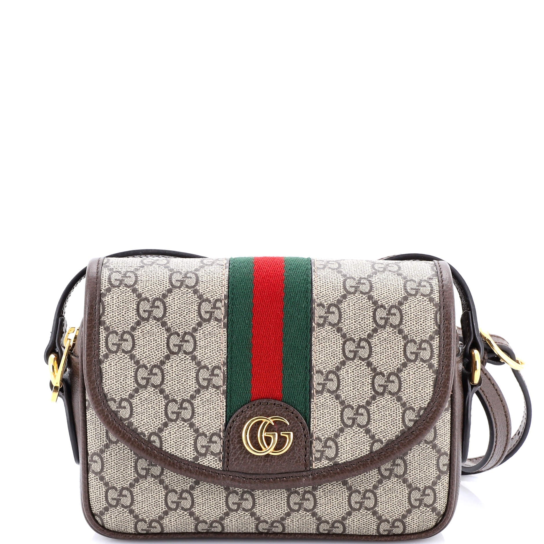 Ophidia Flap Shoulder Bag GG Coated Canvas Mini