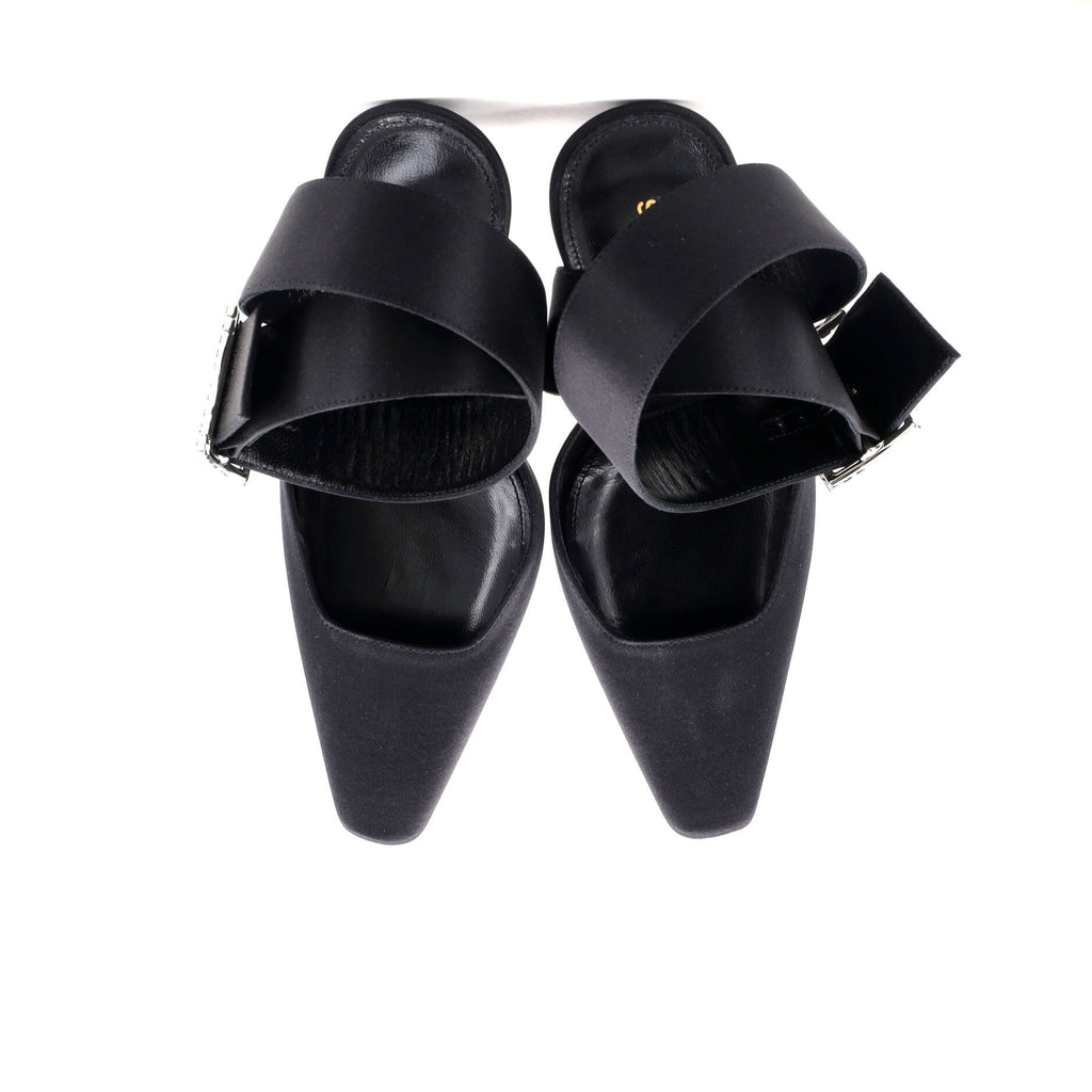 Women's Claude Ankle Strap Pumps Satin