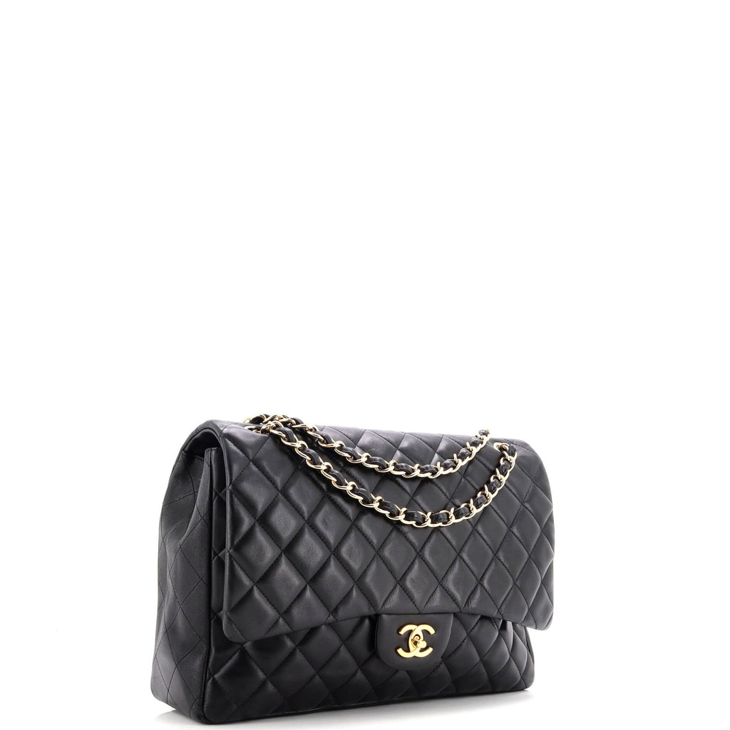 Classic Single Flap Bag Quilted Lambskin Maxi