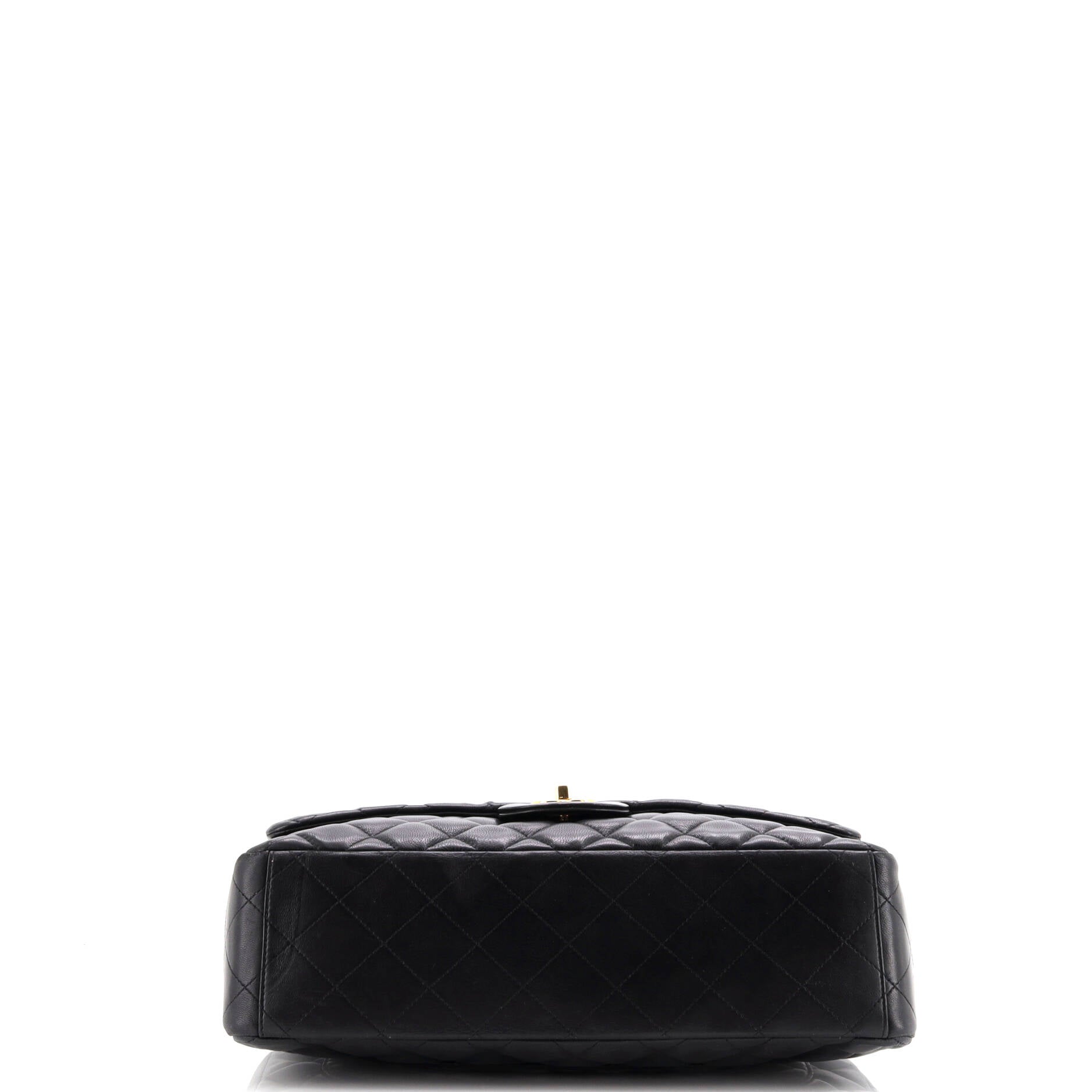 Classic Single Flap Bag Quilted Lambskin Maxi
