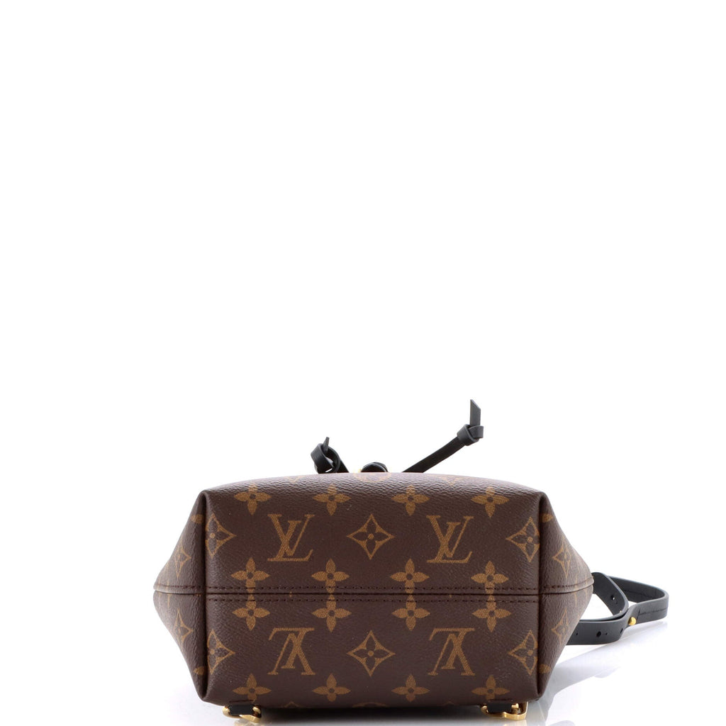 Montsouris NM Backpack Monogram Canvas with Leather BB