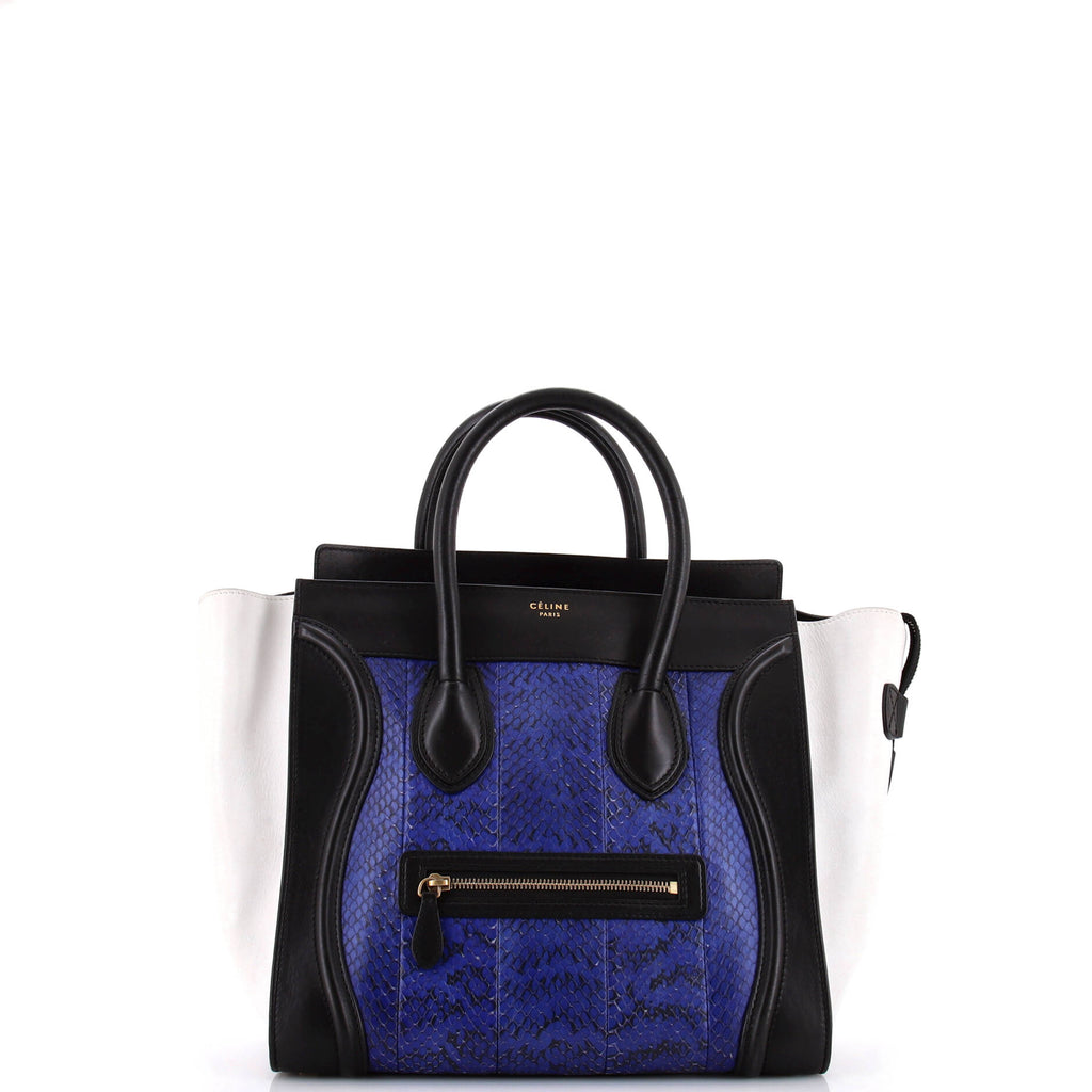 Luggage Bag Python and Leather Mini