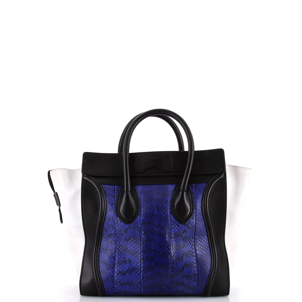 Luggage Bag Python and Leather Mini