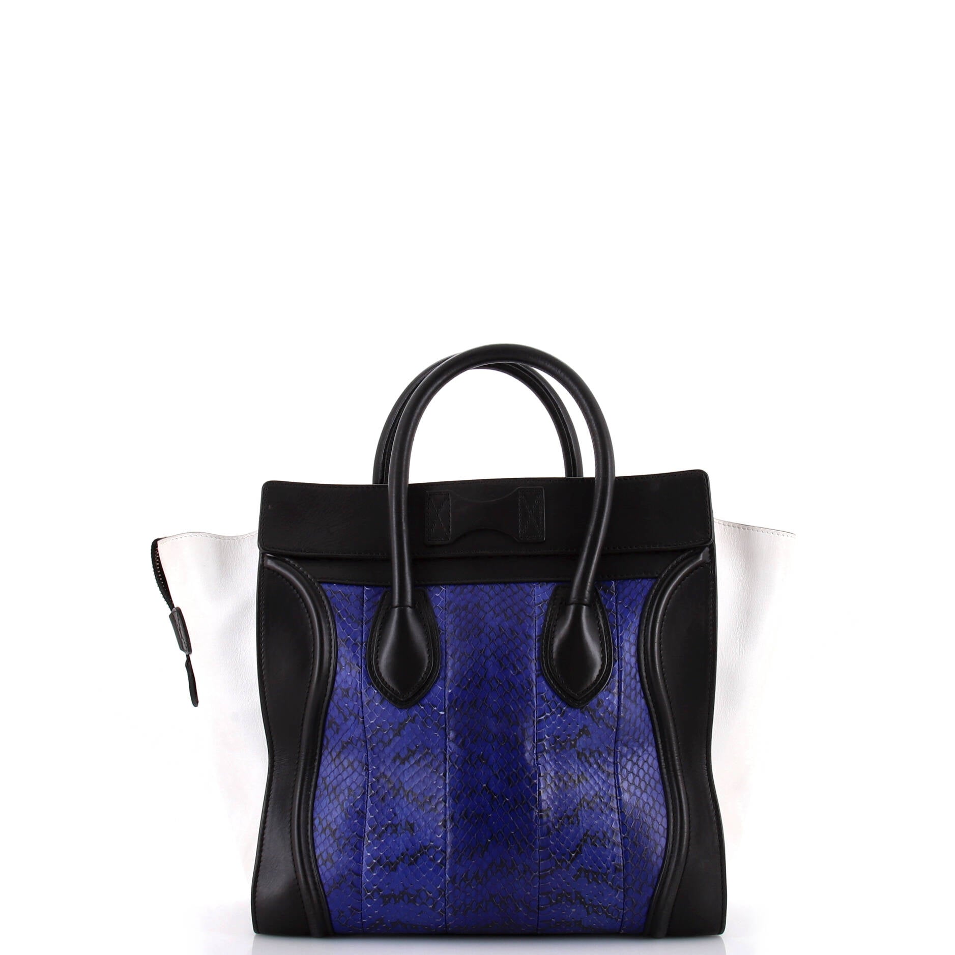 Luggage Bag Python and Leather Mini