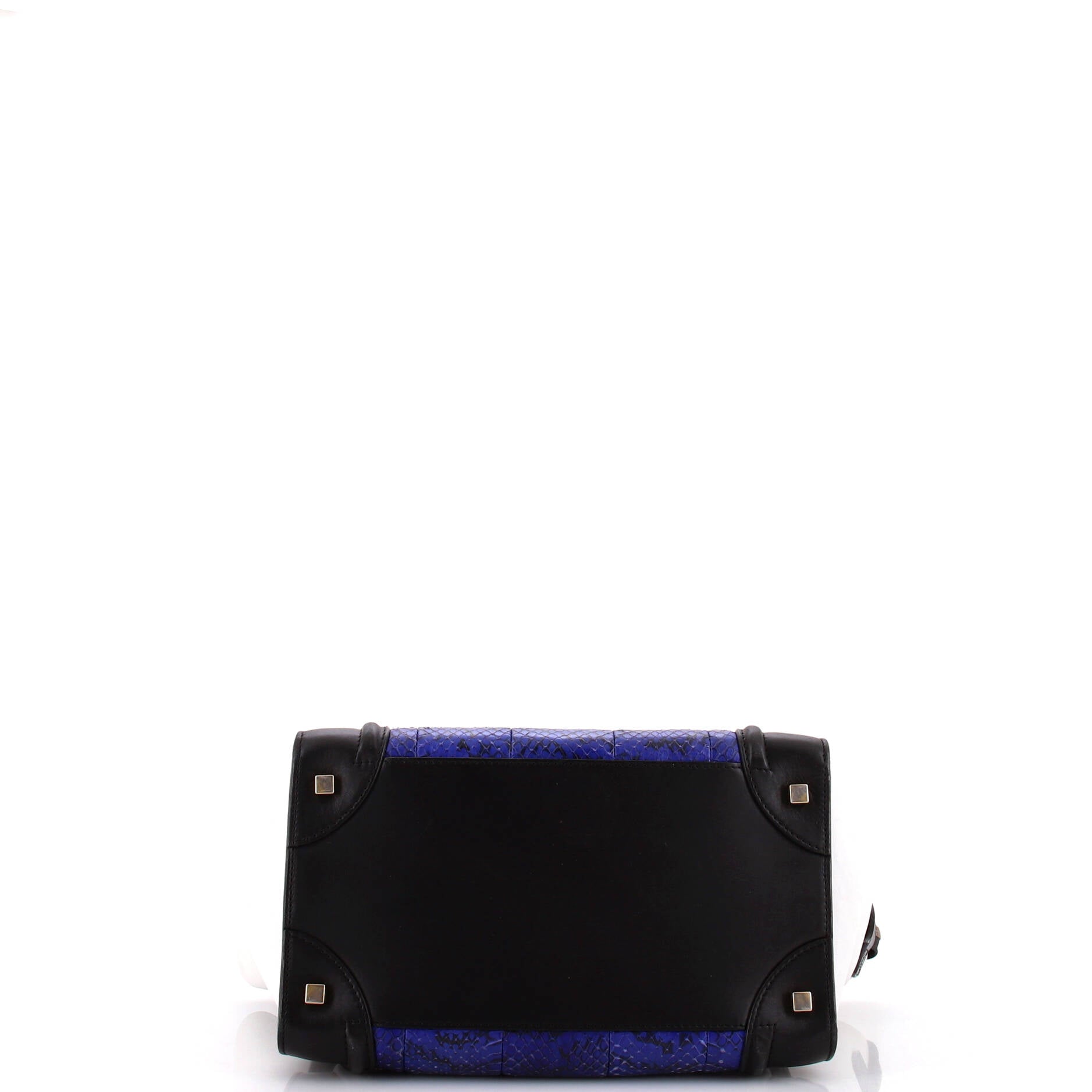 Luggage Bag Python and Leather Mini