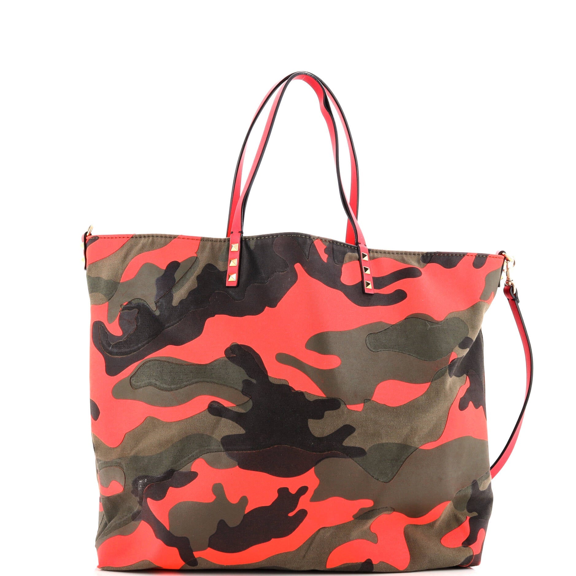 Rockstud Open Reversible Convertible Tote Camo Nylon Medium