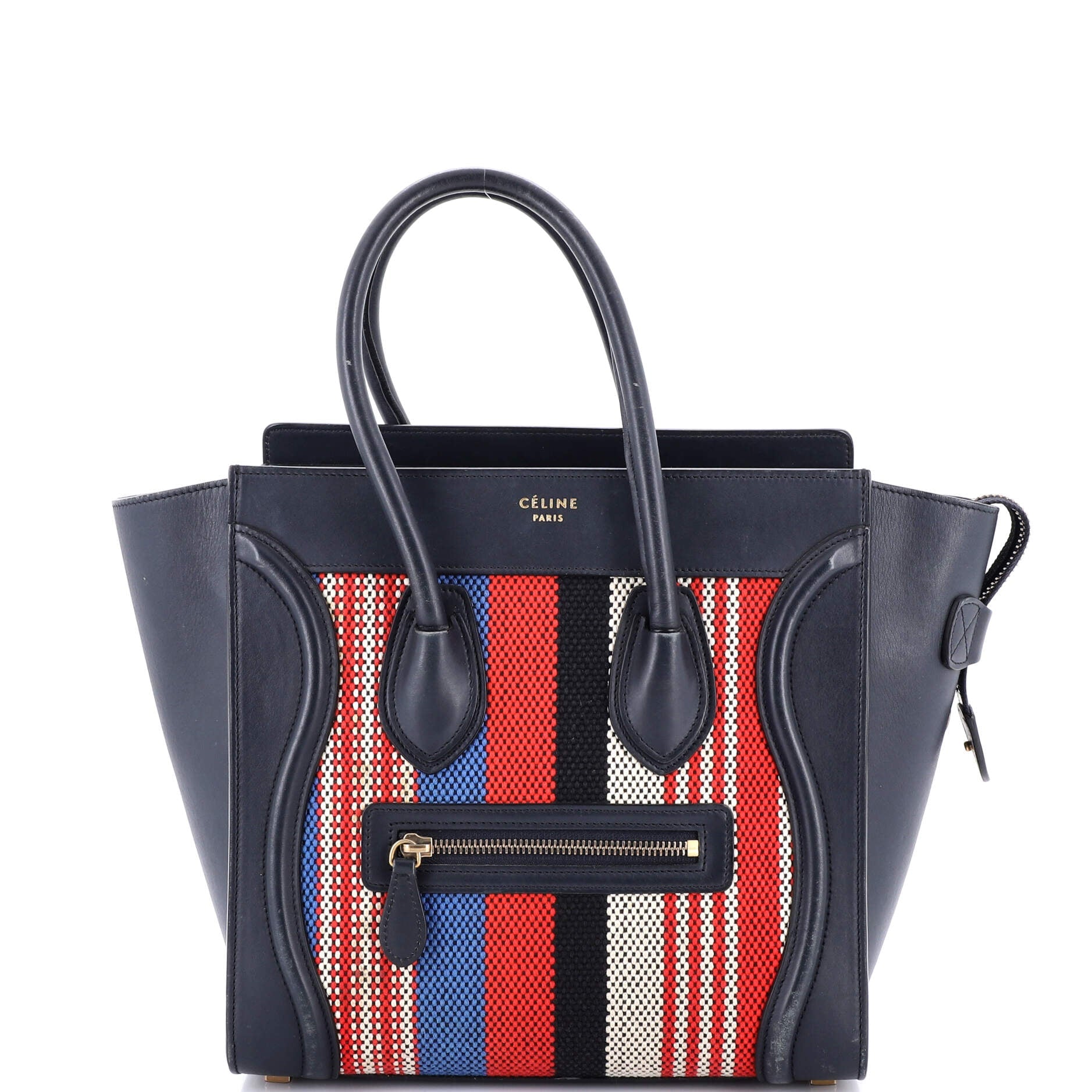 Luggage Bag Canvas and Leather Micro