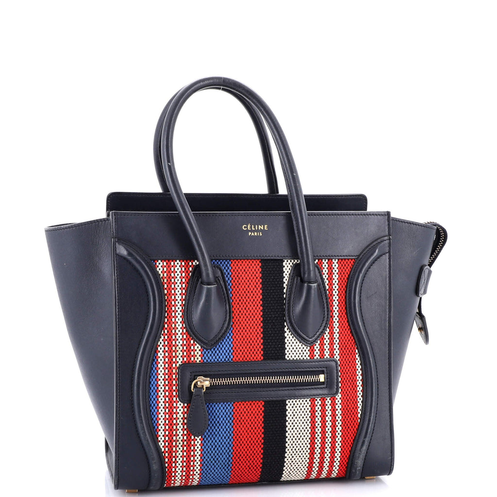 Luggage Bag Canvas and Leather Micro