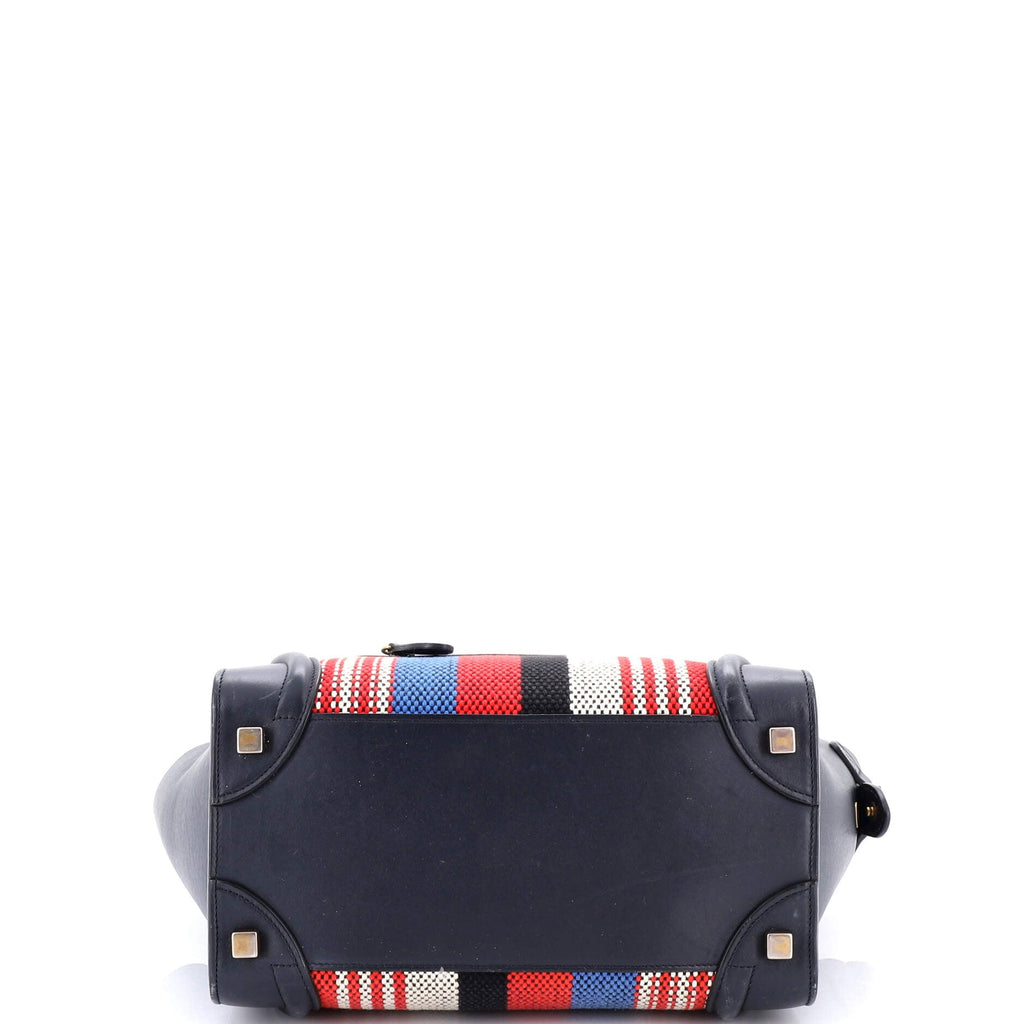 Luggage Bag Canvas and Leather Micro