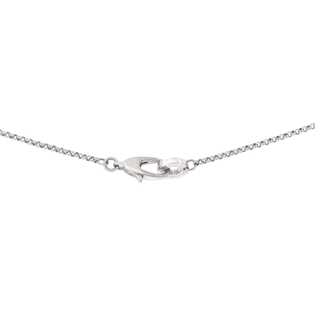 B.Zero1 Pendant Necklace 18K White Gold with Diamonds