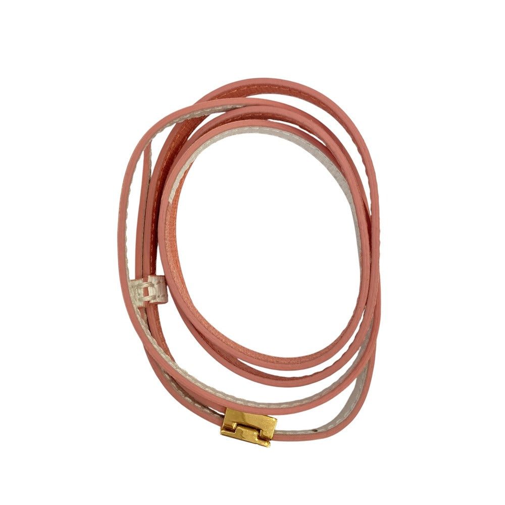 Fendi FF Logo Leather Bracelet