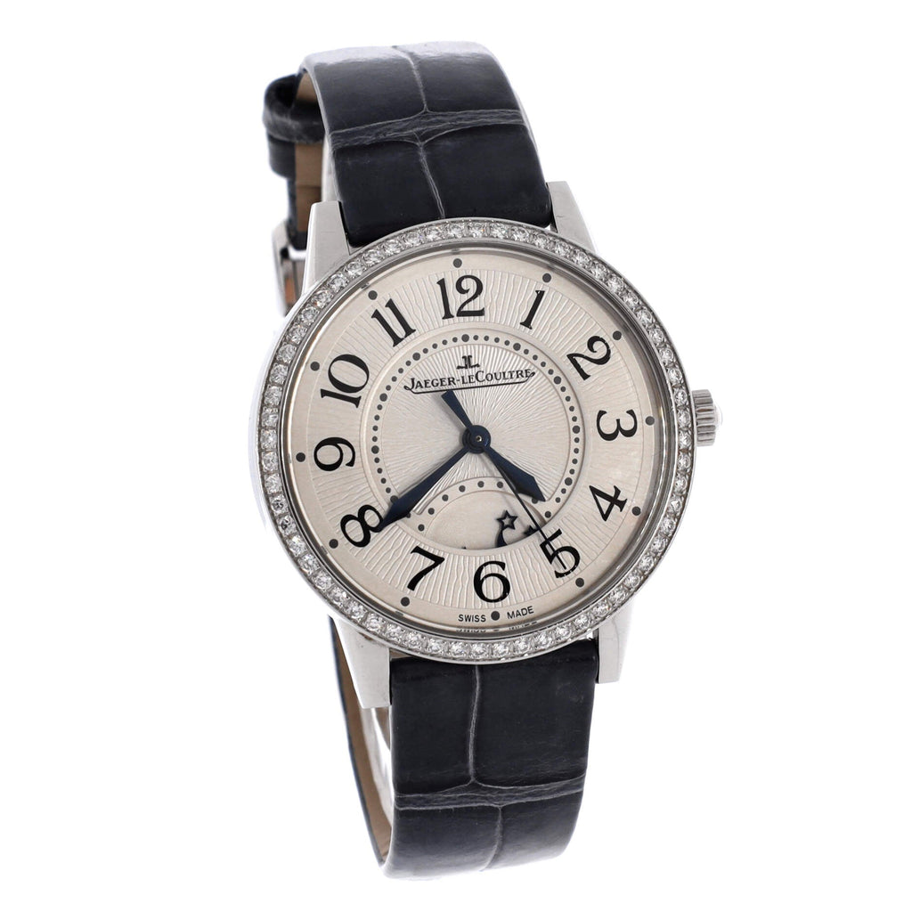 Rendez Vous Night and Day Automatic Watch Stainless Steel and Alligator with Diamond Bezel 34