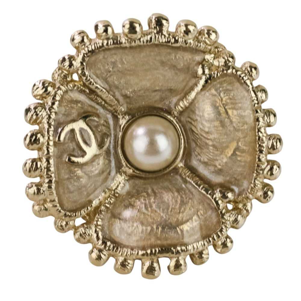 Chanel Camellia Pearl Earrings