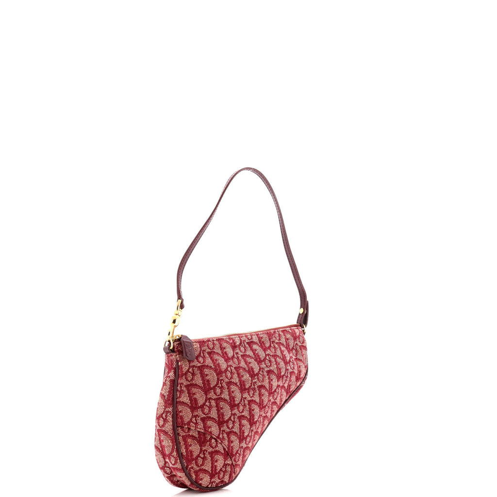 Vintage Saddle Bag Diorissimo Canvas Mini