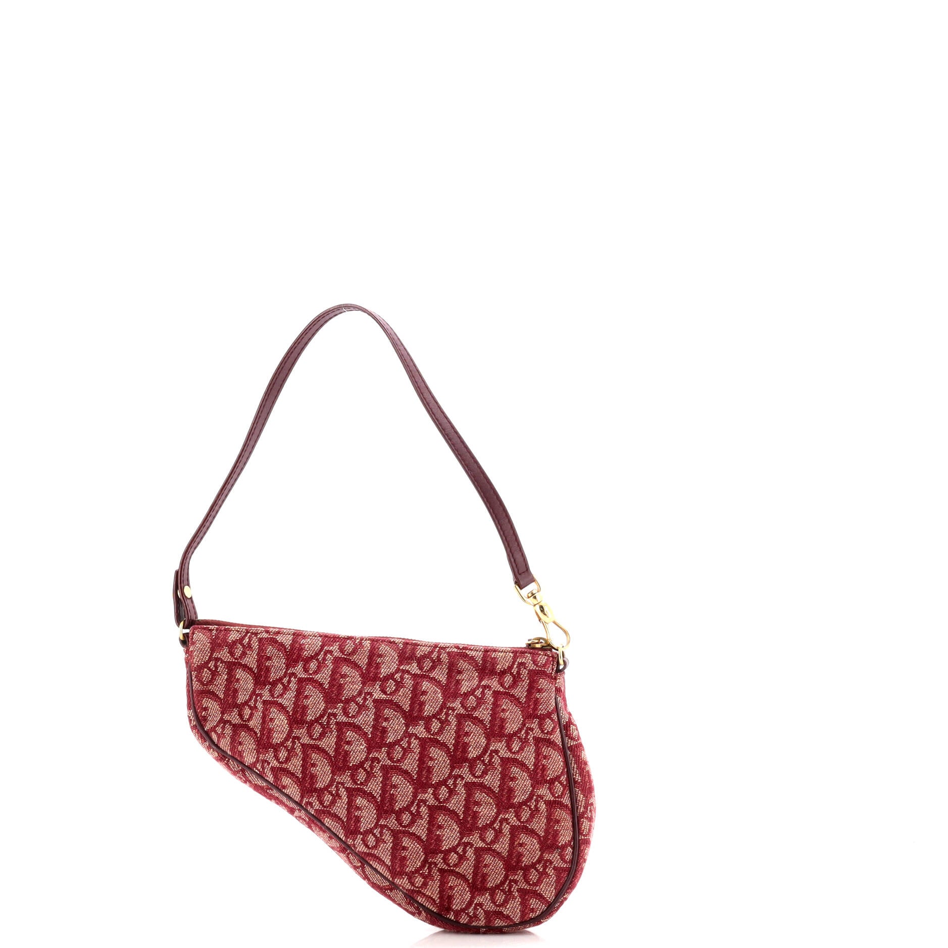 Vintage Saddle Bag Diorissimo Canvas Mini