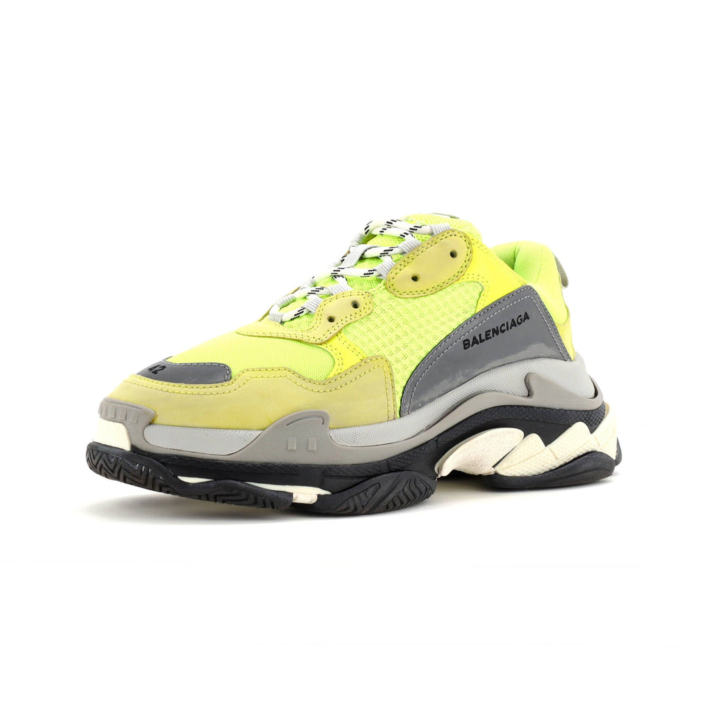 Men's Triple S Sneakers Fabric and Mesh with Faux Leather