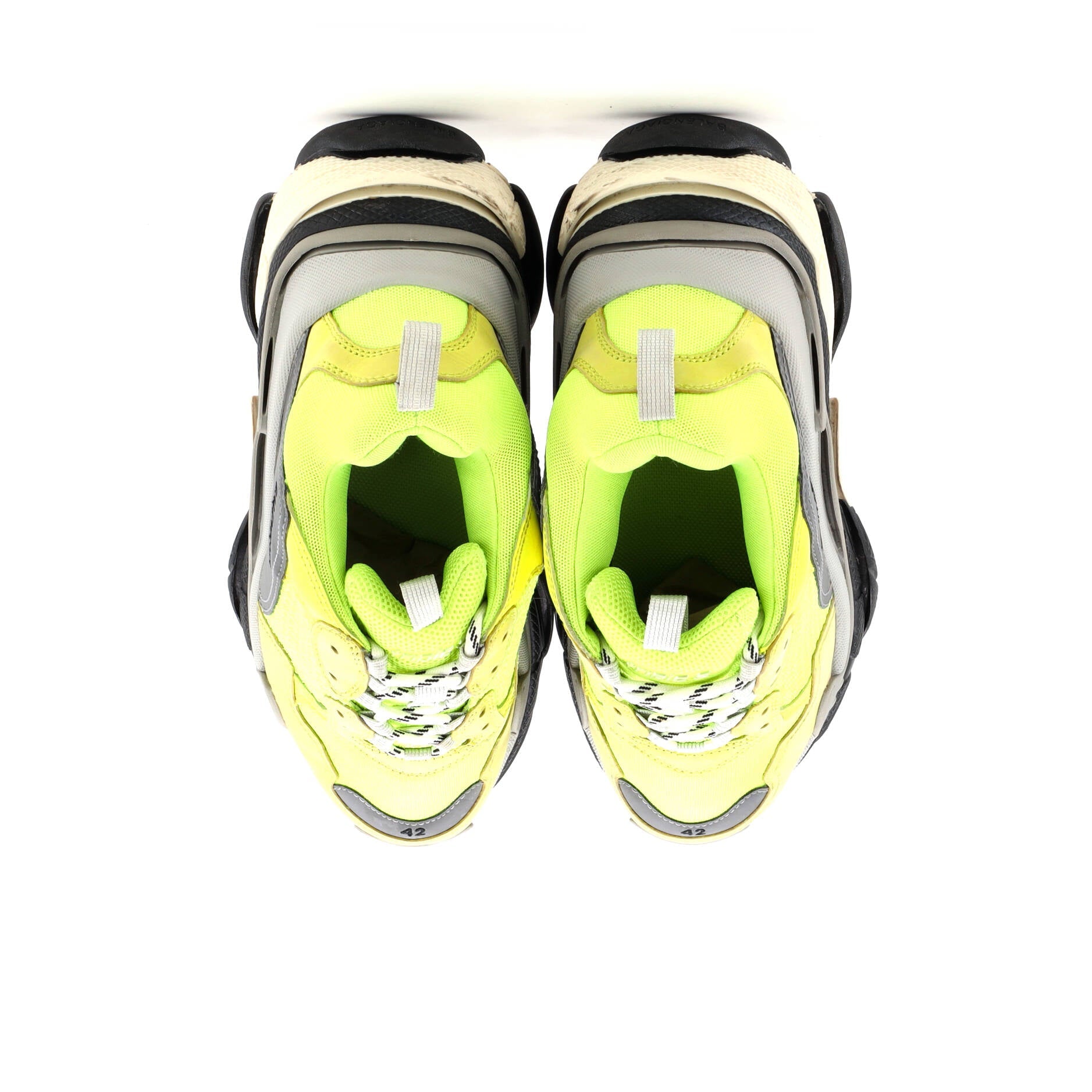 Men's Triple S Sneakers Fabric and Mesh with Faux Leather