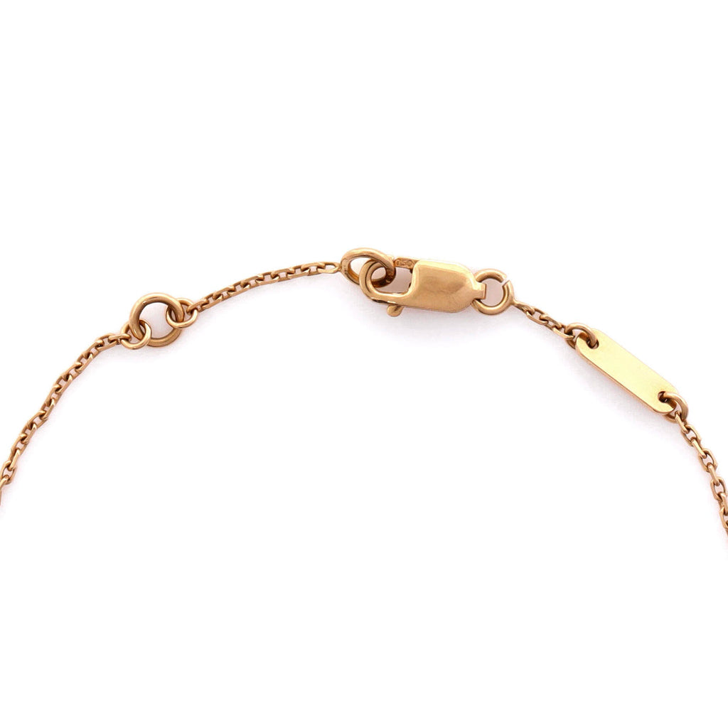 Sweet Alhambra Heart Bracelet 18K Yellow Gold and Carnelian