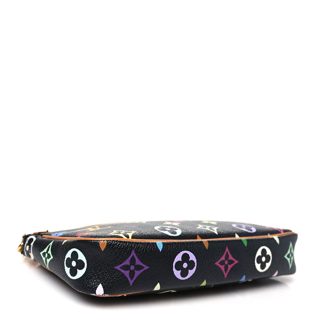 Monogram Multicolor Pochette Accessories Black