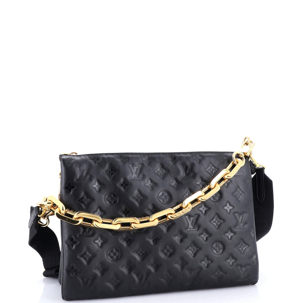 Coussin Bag Monogram Embossed Lambskin MM