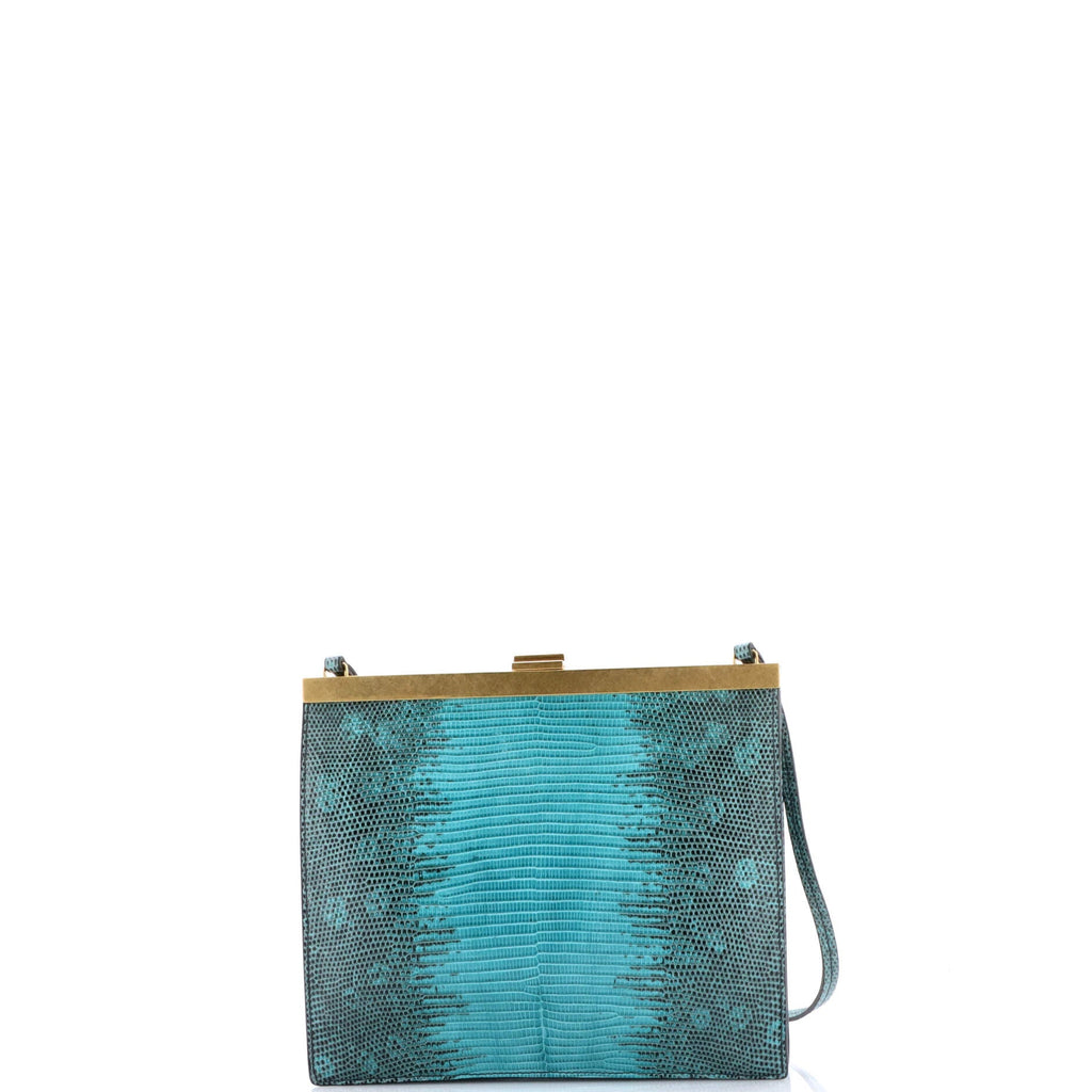 Clasp Crossbody Bag Lizard Mini