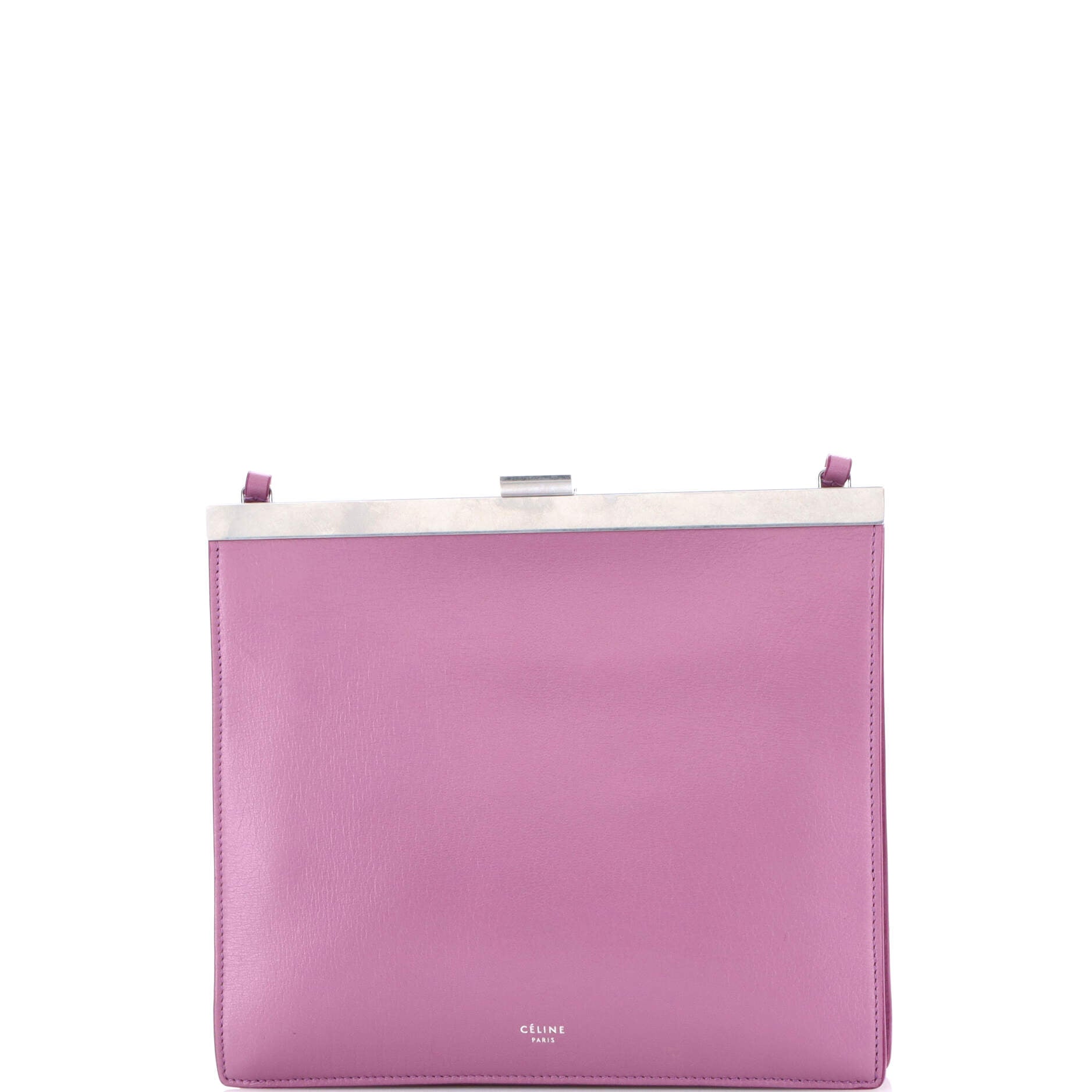 Clasp Crossbody Bag Leather Mini